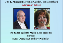 CANCELED – Santa Barbara Music Club Free Concert – CANCELED