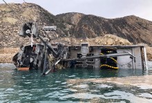 Diesel Spills from Squid Boat Run Aground at Santa Cruz Island