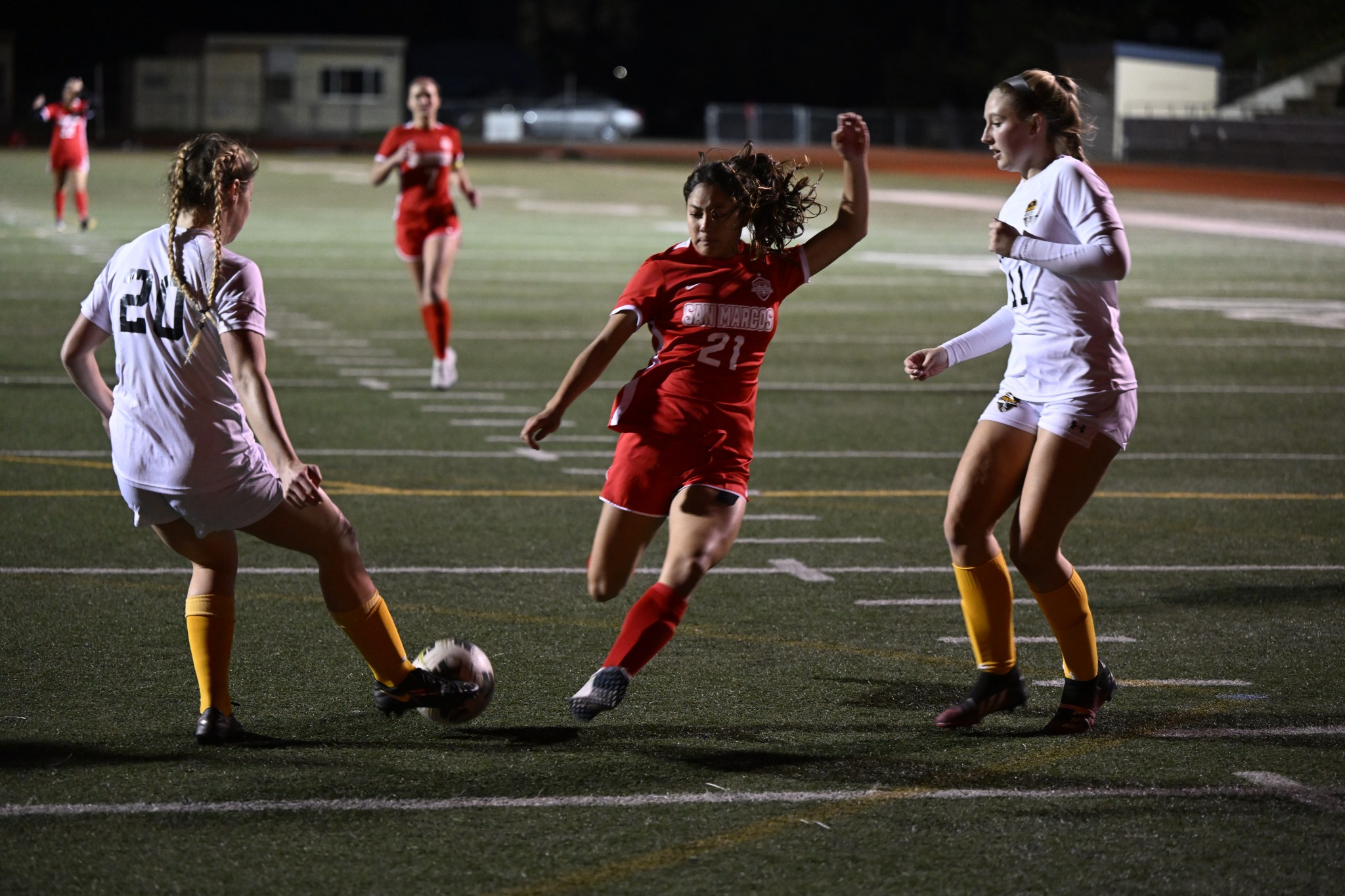 San Marcos Girls' Soccer Battles to Scoreless Draw With First Place