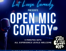 Let Loose Comedy’s Open Mic Night
