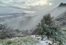 Snow Falls on Santa Barbara County