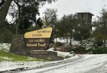 Snow Attracts Visitors to Los Padres Forest Despite Closure Order