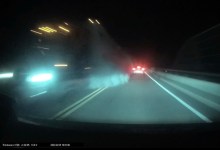 Smoking Semi-Truck Seen Just Before Highway 154 Pileups