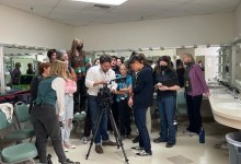 Filmmaker Chachi Ramirez Helps Students During Demonstration at First Central Coast Entertainment Expo