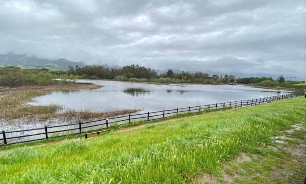 Lake Los Carneros Full for First Time in Over Ten Years