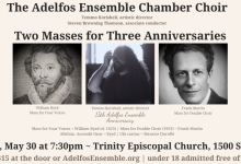 Adelfos Ensemble: Two Masses for Three Anniversary