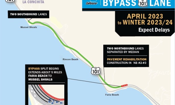 Seacliff Off-Ramp Closure on Northbound U.S. 101 in Ventura County