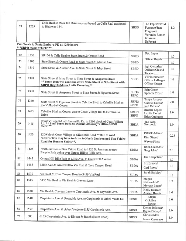 Wednesday, June 7th Special Olympics Law Enforcement Torch Run The