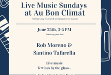 Live Music Sundays at Au Bon Climat