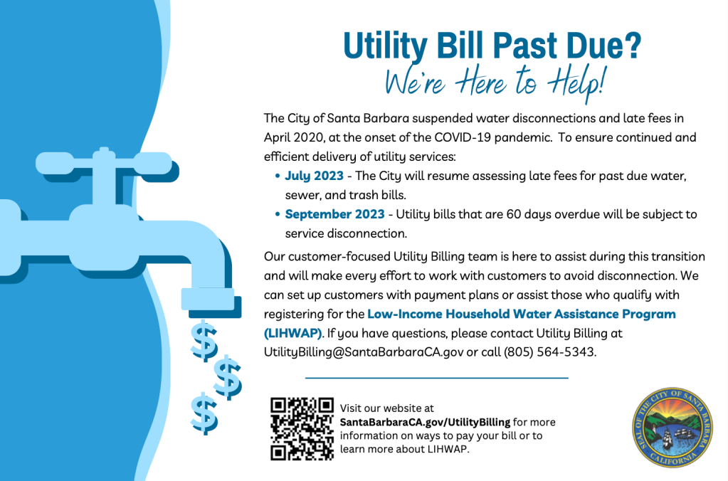 Important Update Regarding Delinquent Utility Accounts The Santa