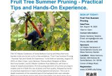 Free Workshop: “Fruit-Tree Summer Pruning – Practical Tips and Hands-On”