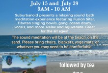 Sound Bath Meditation on the Beach With Suburbanoid