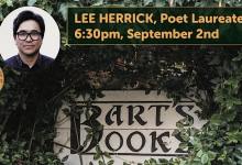 Lee Herrick, Poet Laureate at Bart’s Books