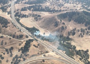 Vegetation Fire Along 101 Near Buellton Fully Contained