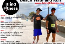 Blind Fitness Beach Walk and Run