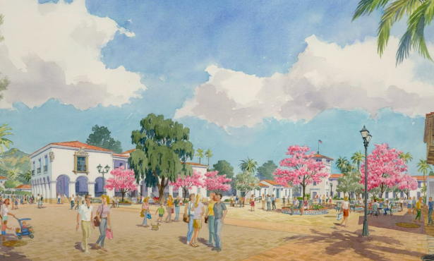 Debate over Santa Barbara’s De la Guerra Plaza Goes Back 100 Years
