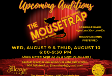 Auditions Alcazar Ensemble & Theatre: “The Mousetrap”