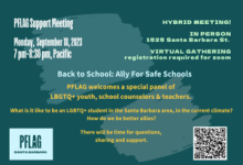 PFLAG Santa Barbara September Meeting
