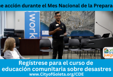 Reúna a su grupo e inscríbase en la clase de preparación paraemergencias de Goleta