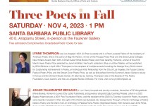 Mission Poetry Series: Three Poets in Fall