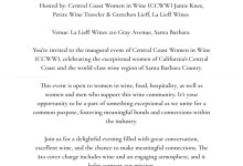 Central Coast Women in Wine Inaugural Event