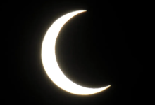 Partial Solar Eclipse to Dim Saturday-Morning Sky in Santa Barbara
