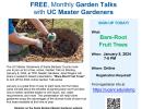 FREE, Virtual Monthly Garden Talk – “Bareroot Fruit Trees”