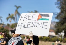 Hundreds Gather at Santa Barbara Courthouse to Call for Cease-Fire in Gaza