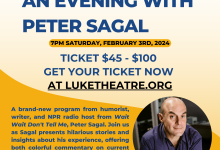 The Marjorie Luke Theatre Present – “An Evening with Peter Sagal”