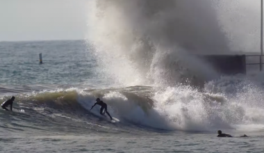 Steep Waves at Santa Barbara Breakwater