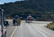 CHP Motorcycle Officer Goes Down off Highway 101 North of Gaviota Tunnel