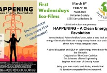 First Wednesdays Eco-Films Presents Happening