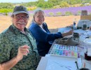 Watercolor Painting Santa Rita Hills Lavender Farm