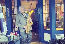 James Gentry Plays Sax at Arrowsmith’s
