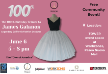 Last Chance – Free fashion exhibit: James Galanos
