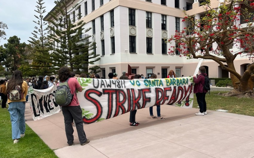Academic Workers Host ‘Strike-Ready’ Rally at UC Santa Barbara