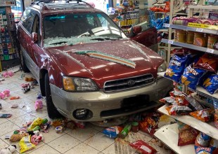 Car Crashes Through 7-Eleven Window in Goleta