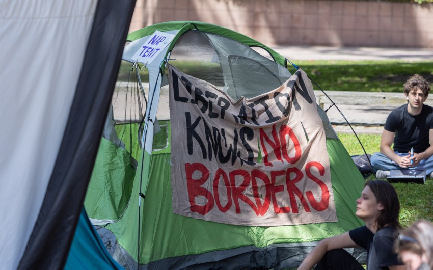UC Santa Barbara Students Set Up Gaza War Protest Camp Peacefully