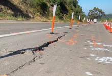 Highway 154 Closed Near San Antonio Creek Road Due to Roadway Cracking