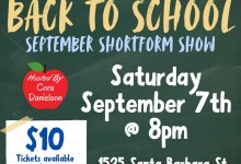 SB Improv Presents: The Back to School Show!