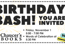 Chaucer’s Books 50th Birthday Bash