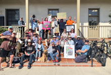 Pro-Palestinian Protesters Call on Rep. Carbajal to Push for Arms Embargo on Israel