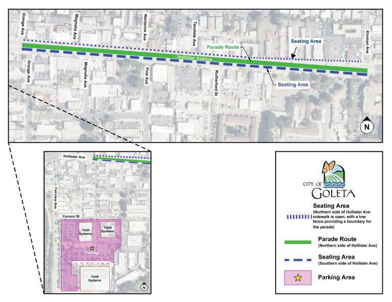 Parade Layout Old Town Goleta Holiday Parade Details for Saturday, December 7 - The ...