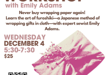 Furoshiki Workshop: Reusable Gift Wrapping