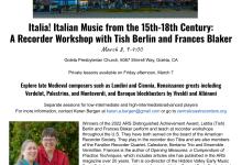 Central Coast Recorder Society Workshop 2025