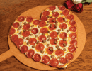 Rusty’s Delectable Heart-Shaped Pizza for V-Day!