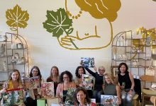 Galentine’s Eve Collage and Wine