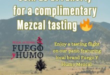 Free Mezcal Flight at Faherty with Fuego Y Humo