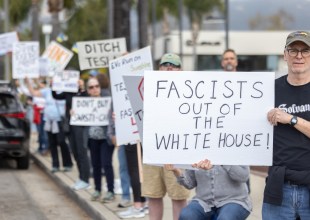 ‘No More DOGE’ Protests in Santa Barbara