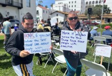 Activists Unite for Disability Rights at Santa Barbara’s De la Guerra Plaza